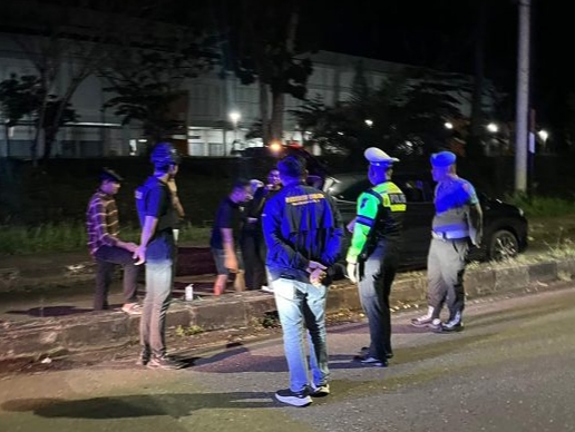 Menciptakan Rasa Aman Dan Nyaman ,Tem RaGa Polres Kuansing Patroli Rutin