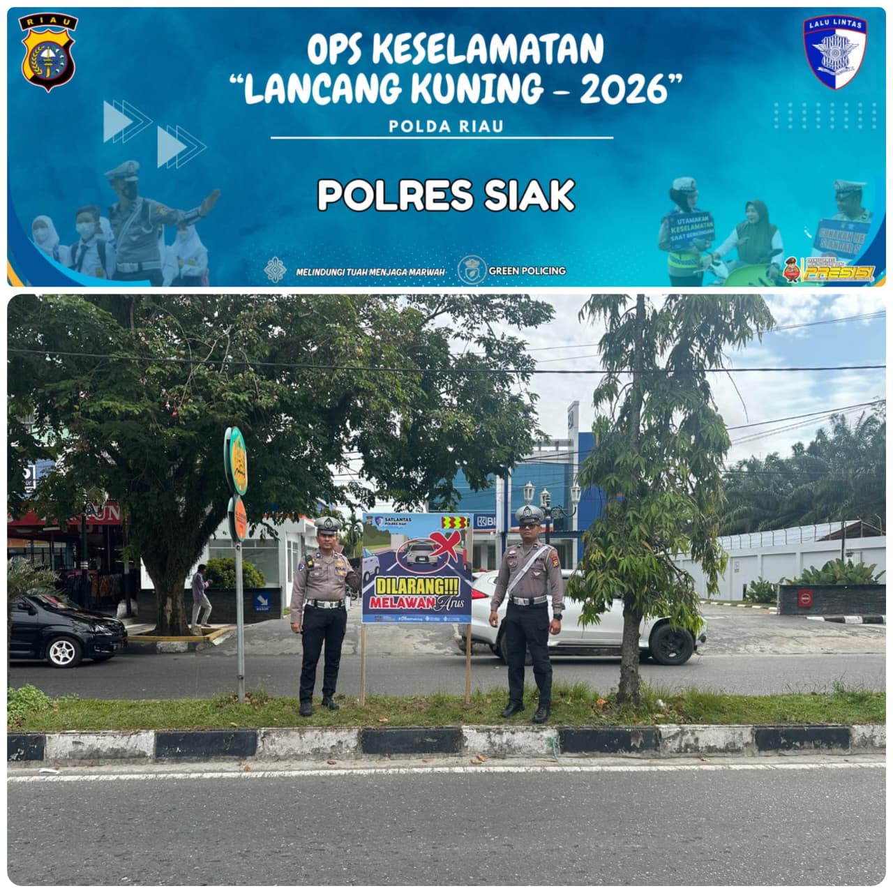 Satlantas Polres Siak Gencarkan Edukasi Tertib Lalu Lintas dalam Operasi Keselamatan LK 2026