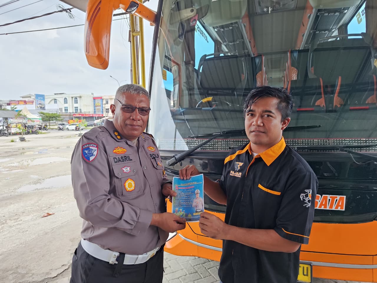 Pastikan Kendaraan Laik Jalan, Ditlantas Polda Riau Beri Imbauan ke Pelaku Usaha Travel