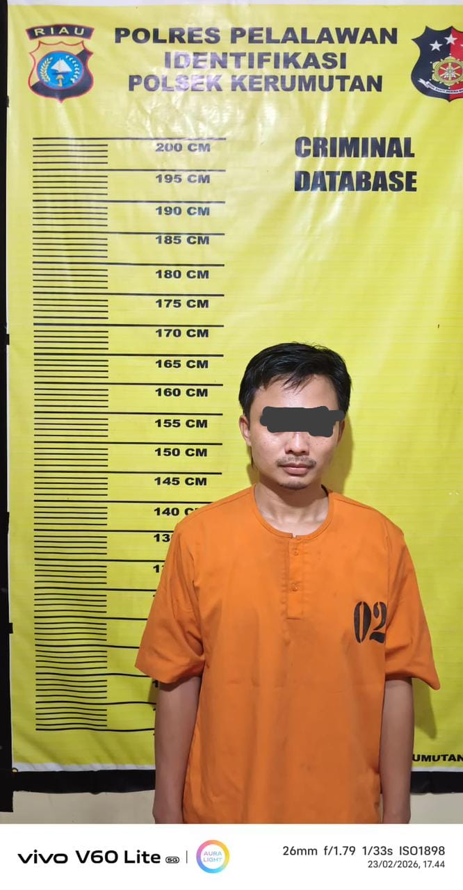 Polsek Kerumutan Amankan Pemilik Narkoba 