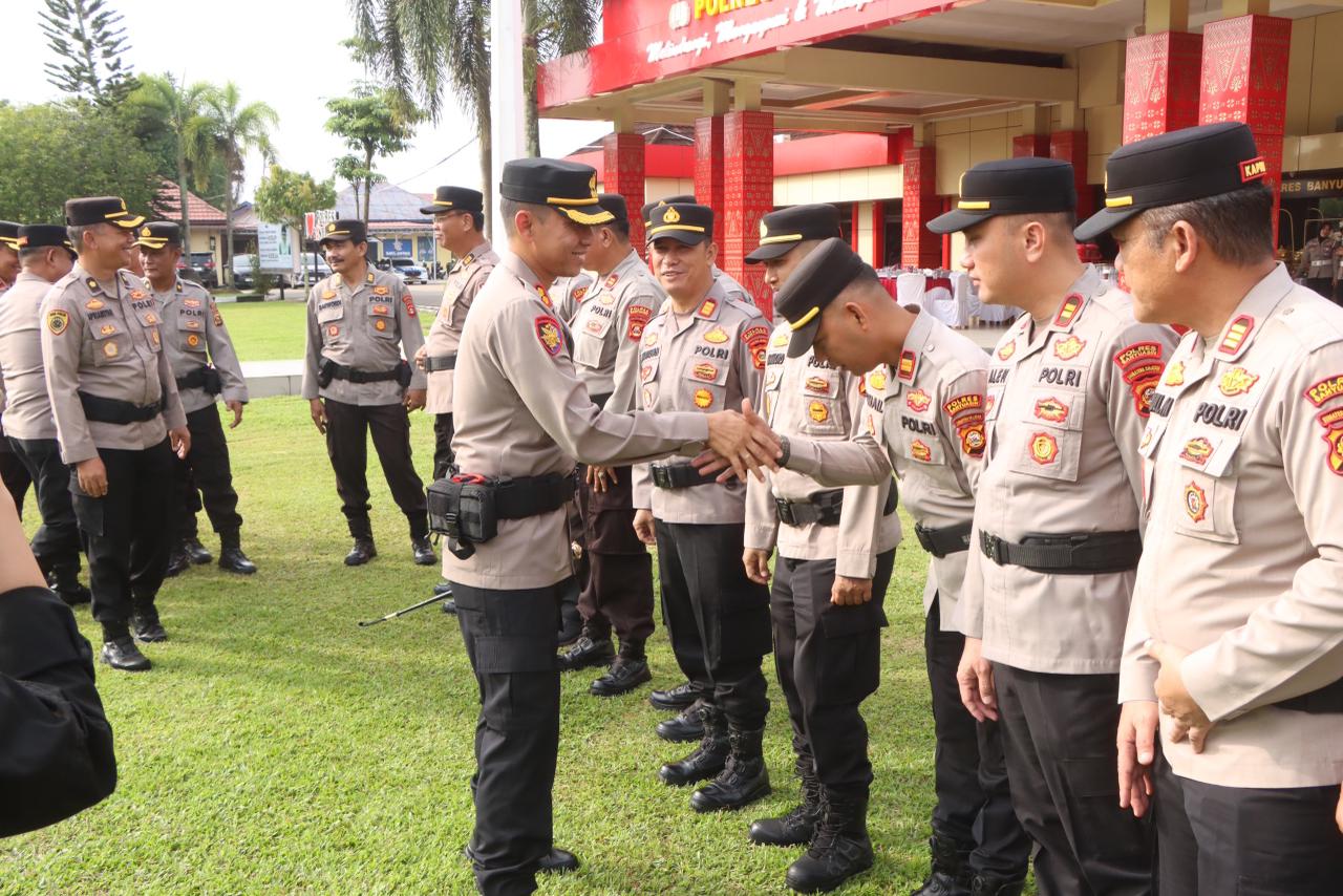 Suasana Kekeluargaan Warnai Apel Pagi dan Halal Bihalal Polres Banyuasin