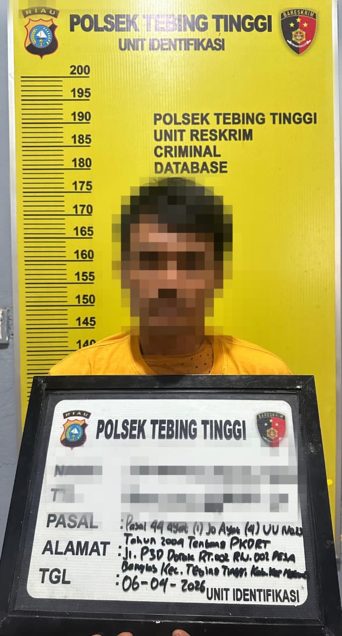 Berujung Kekerasan Polres Meranti Amankan Pelaku KDRT