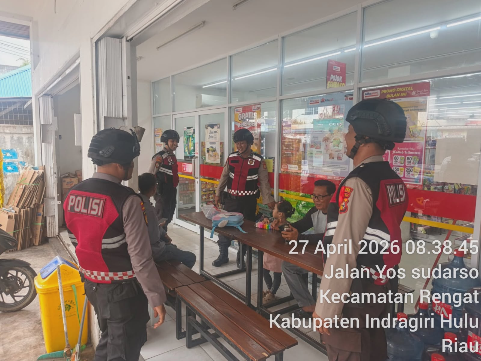 Patroli R2 Sat Samapta Polres Inhu Intensifkan Pengamanan, Situasi Rengat Tetap Aman dan Kondusif