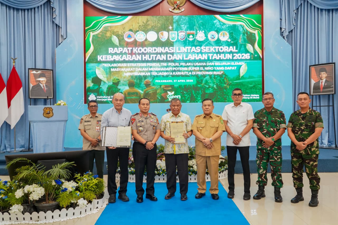 Rakor Karhutla 2026 di Polda Riau: Perkuat Sinergi Hadapi Ancaman Super El Nino