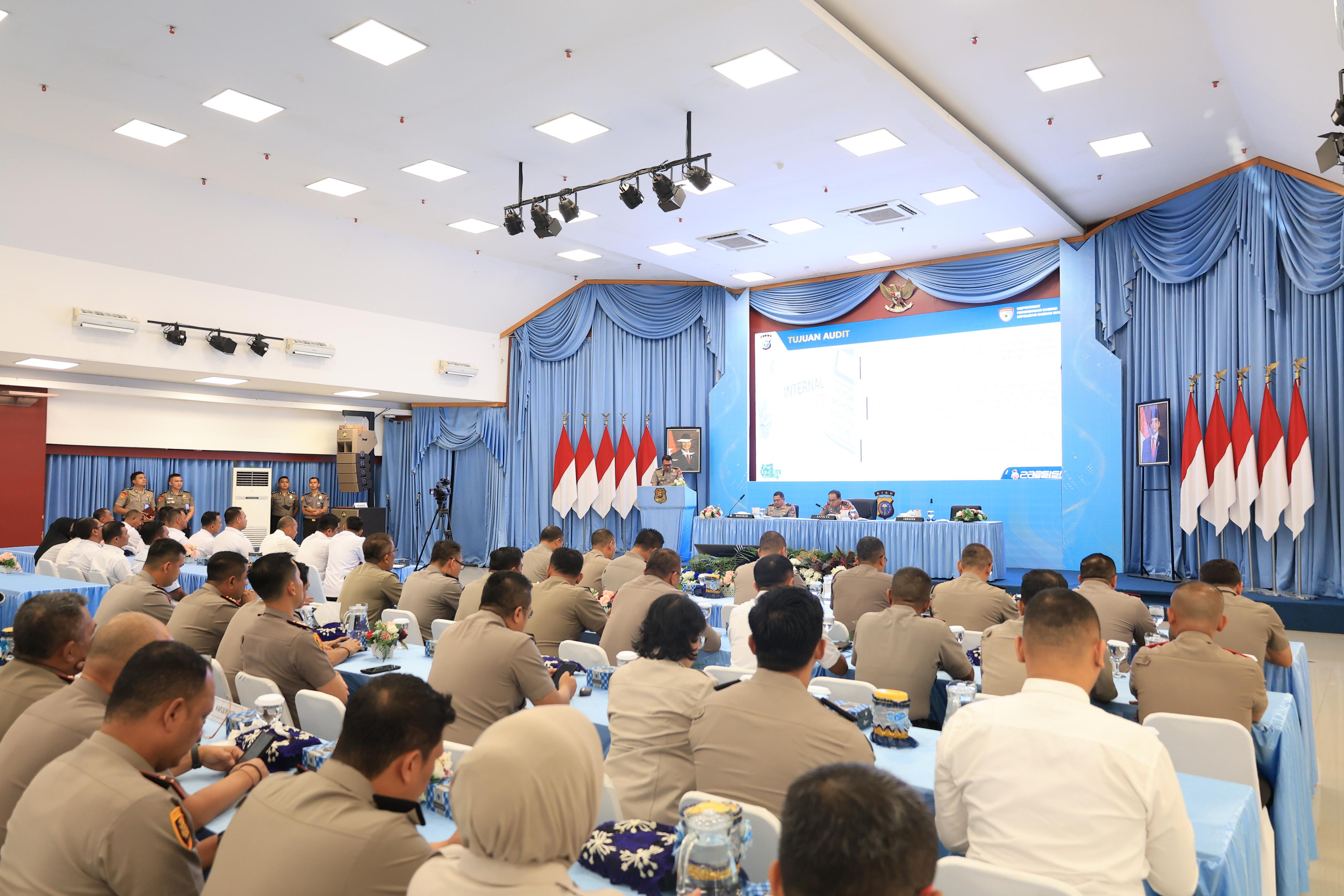 Polda Riau Gelar Taklimat Awal Audit Kinerja 2026, Tekankan Integritas dan Perbaikan Sistemik
