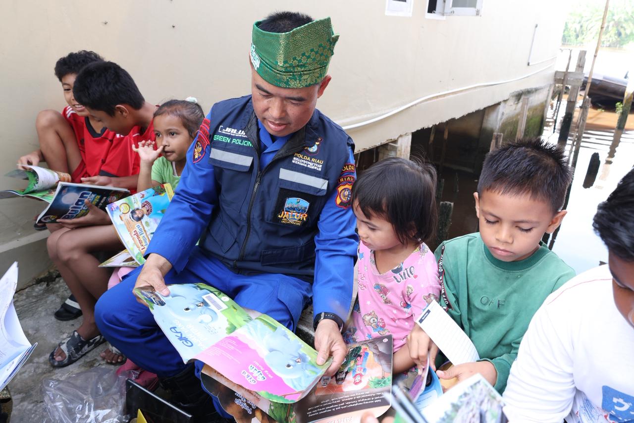 Metro TV Lakukan Peliputan Program Jalur Polda Riau di Dit Polairud Polda Riau