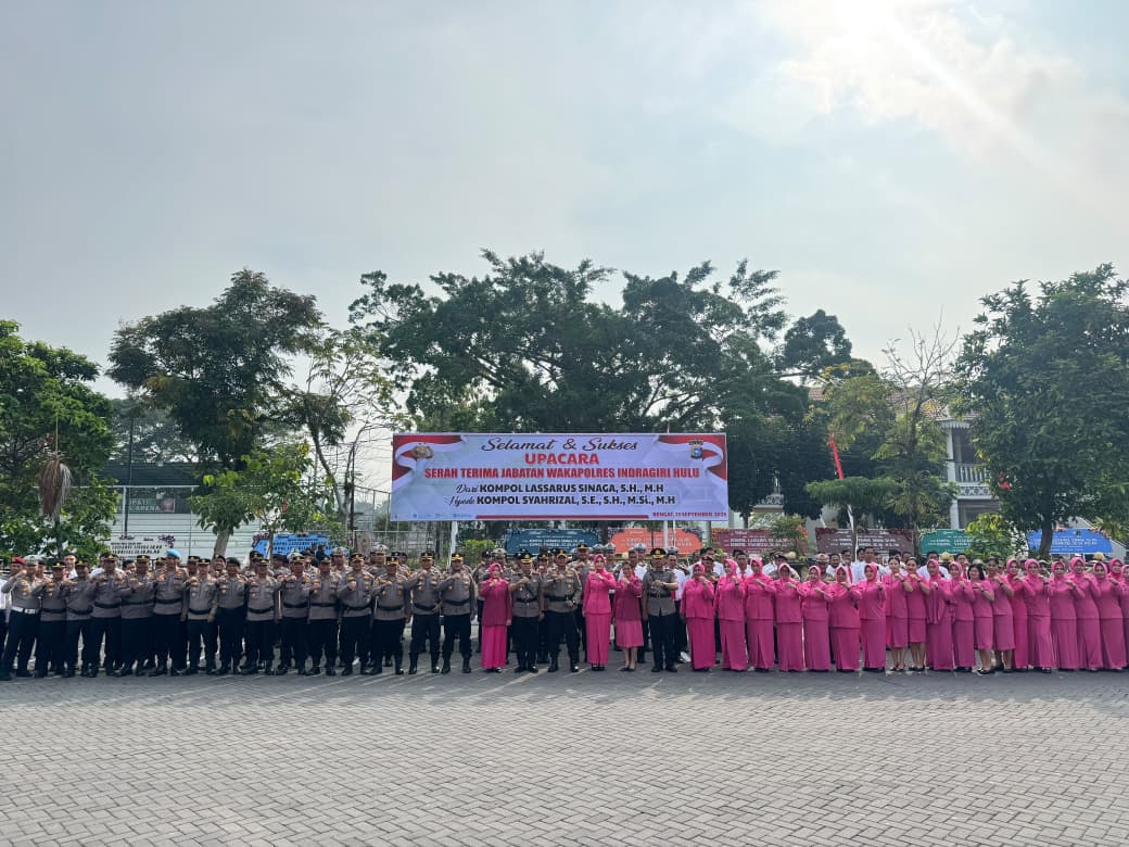 Sertijab Wakapolres Inhu Digelar, Kompol Syahrizal Resmi Jabat Wakapolres Indragiri Hulu