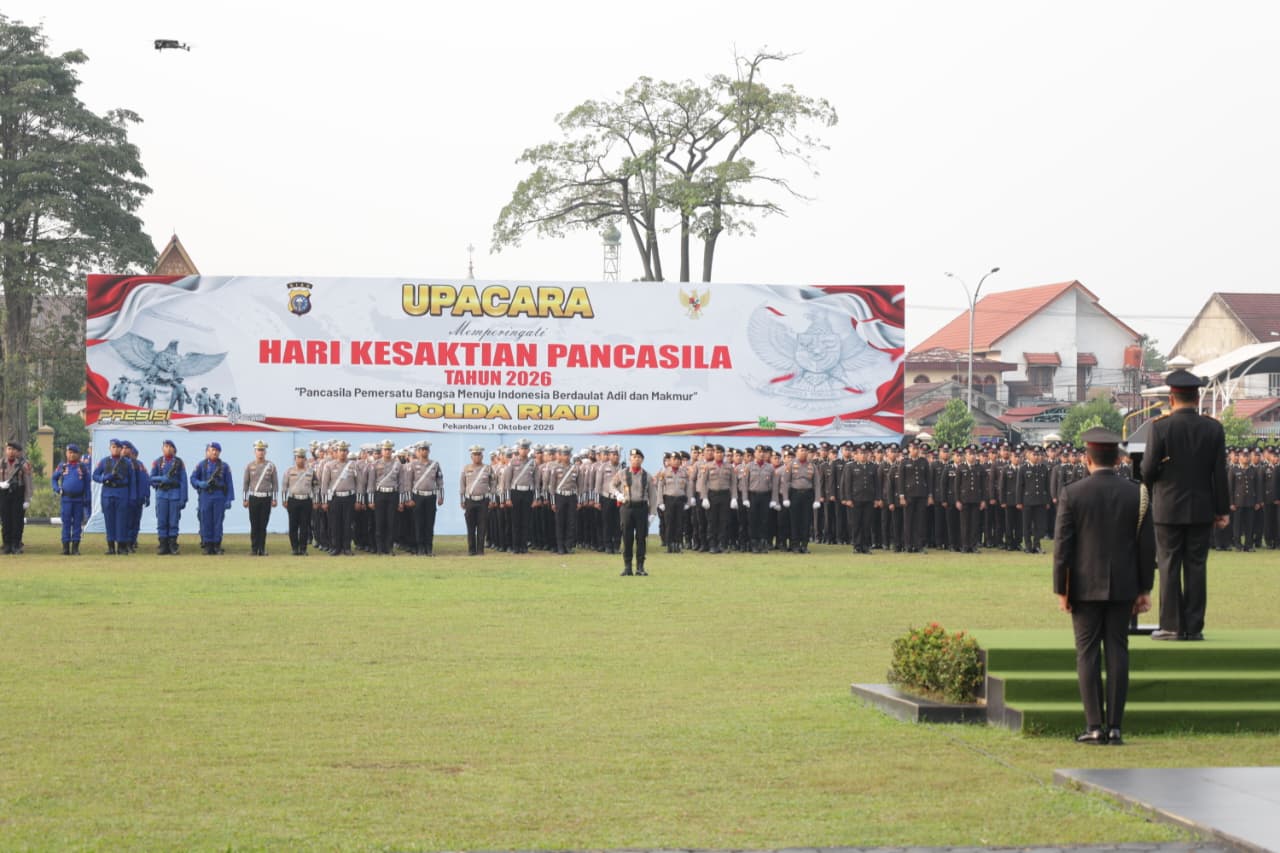 Polda Riau Gelar Upacara Hari Kesaktian Pancasila 2026