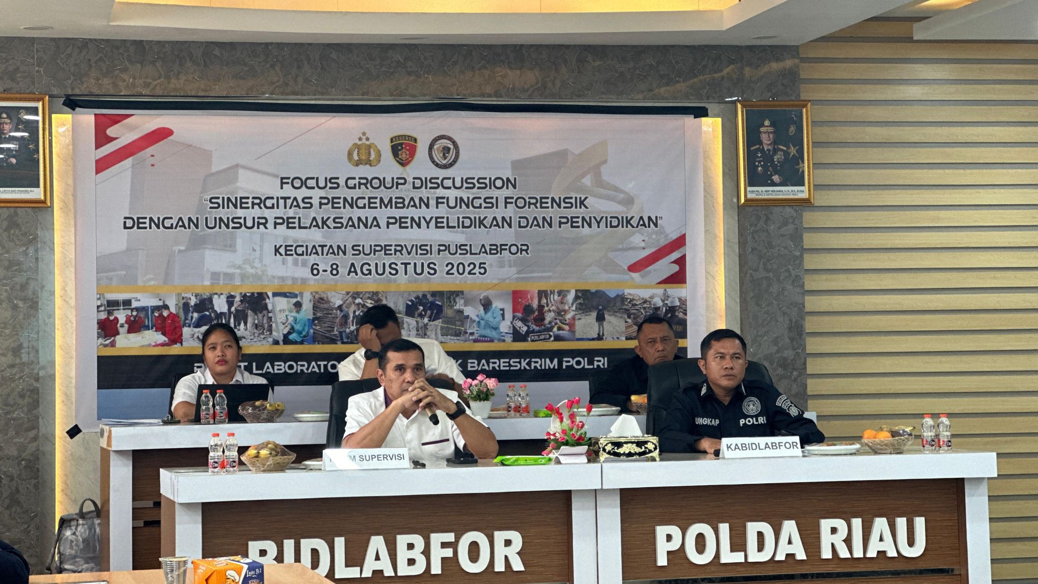 Puslabfor Bareskrim Polri Supervisi Bidlabfor Polda Riau, Perkuat Peran Forensik dalam Penyidikan Berbasis Ilmiah
