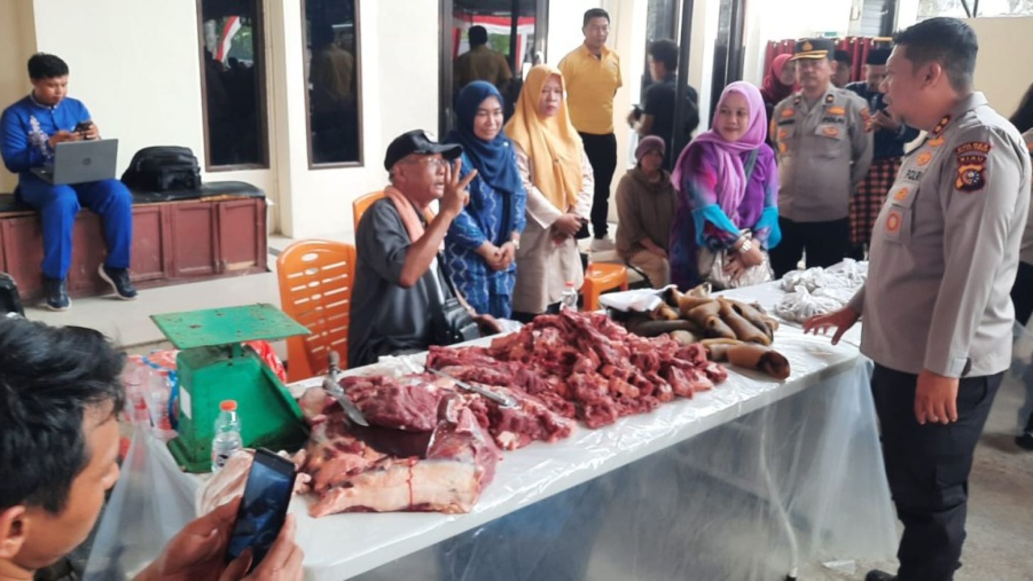 Operasi Pasar Murah Polres Pelalawan, 120 Masyarakat Antusias Belanja