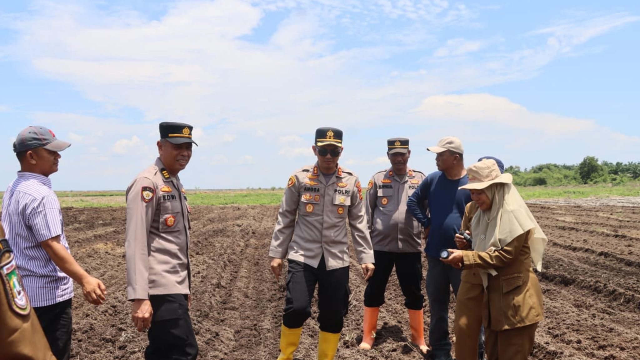 Kapolres Dumai Tinjau Kesiapan Lahan Jagung di Medang Kampai Jelang Penanaman Serentak se-Provinsi Riau
