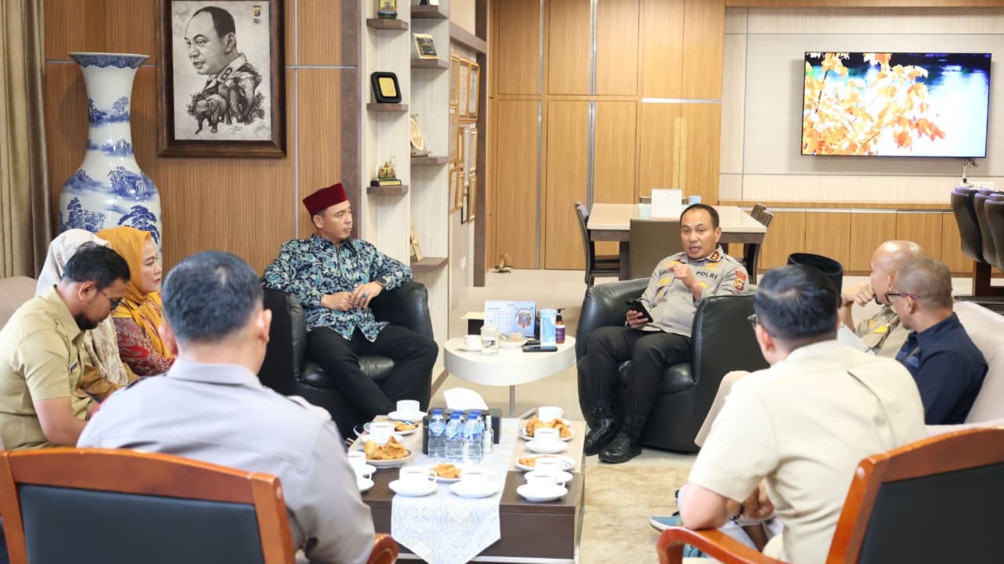 Kapolda Riau Terima Audiensi Komisi Informasi Provinsi Riau
