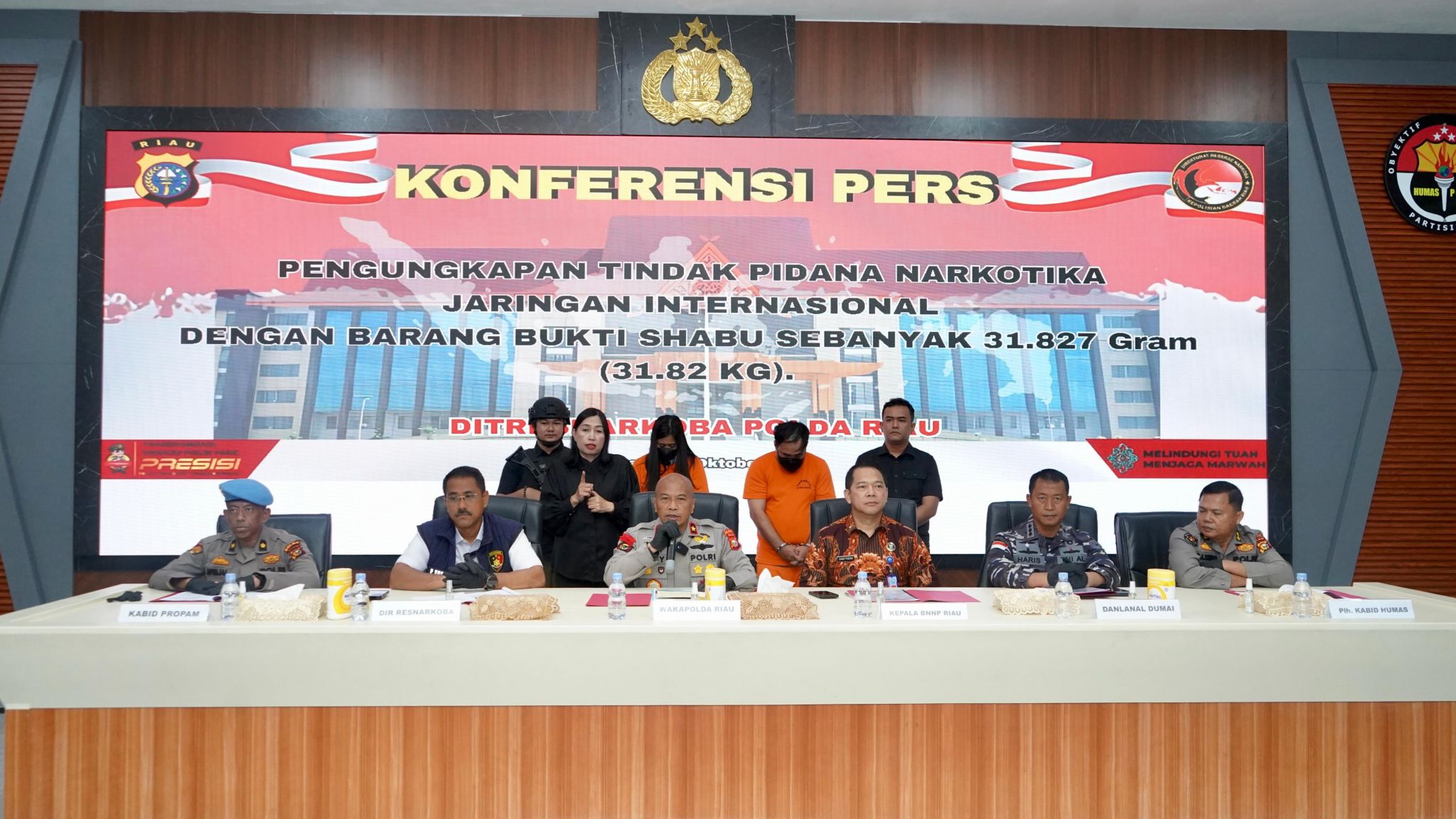 Polda Riau Ungkap Jaringan Narkotika Internasional, Sita 31,82 Kg Sabu