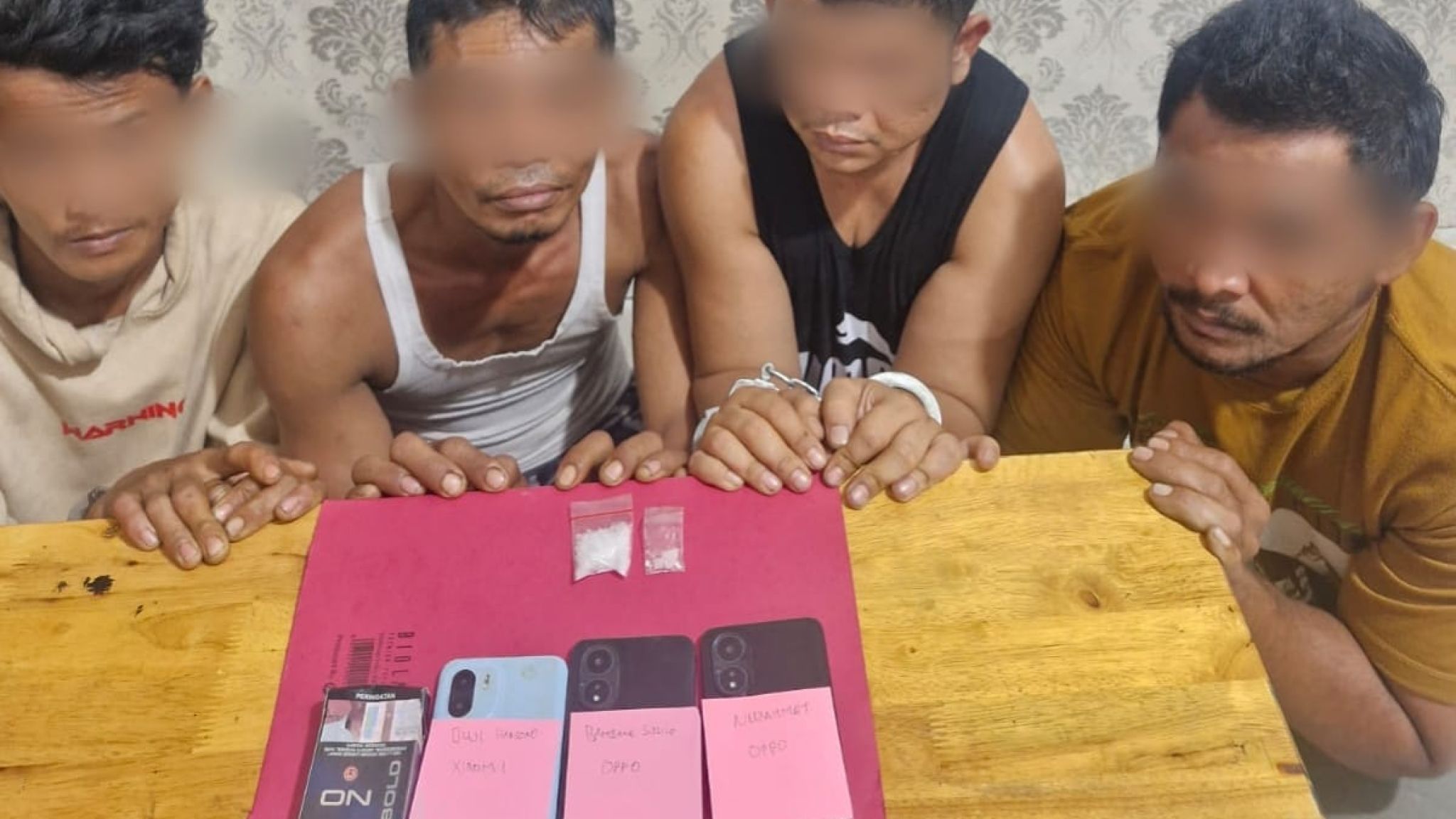 Satresnarkoba Polres Siak Ungkap Dua Kasus Narkotika di Kandis dan Bengkalis, Enam Tersangka Diringkus