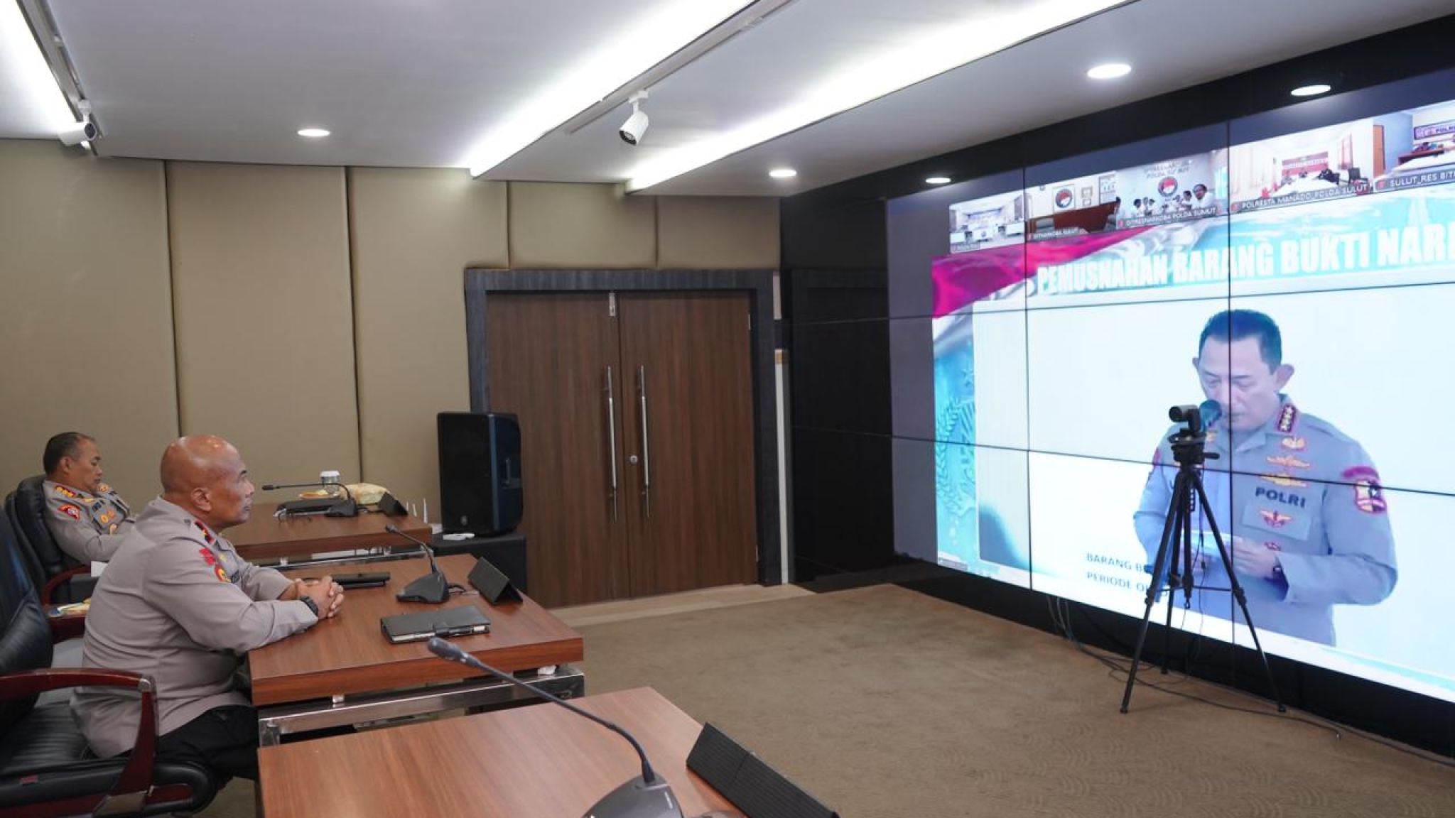 Presiden RI Pimpin Pemusnahan Barang Bukti Narkoba: Polda Riau Ikuti Secara Virtual Bersama 233 SPPG Polri