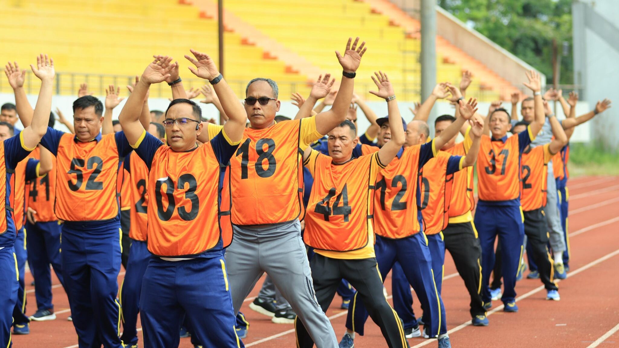 Jaga Fisik dan Kesiapsiagaan, Polres Kuantan Singingi Gelar Kesemaptaan Jasmani Semester II Tahun 2025