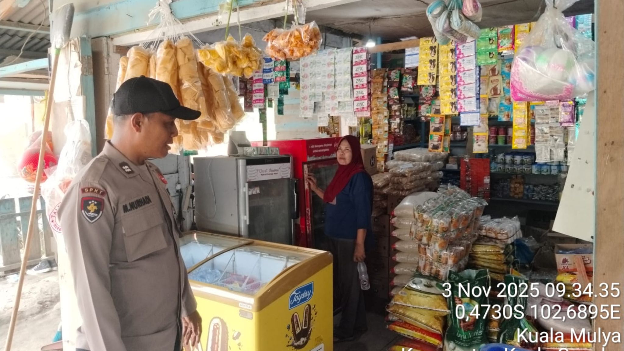 Polsek Kuala Cenaku Gelar KRYD, Wujudkan Kamtibmas Aman dan Kondusif di Wilayah Hukum Polres Inhu