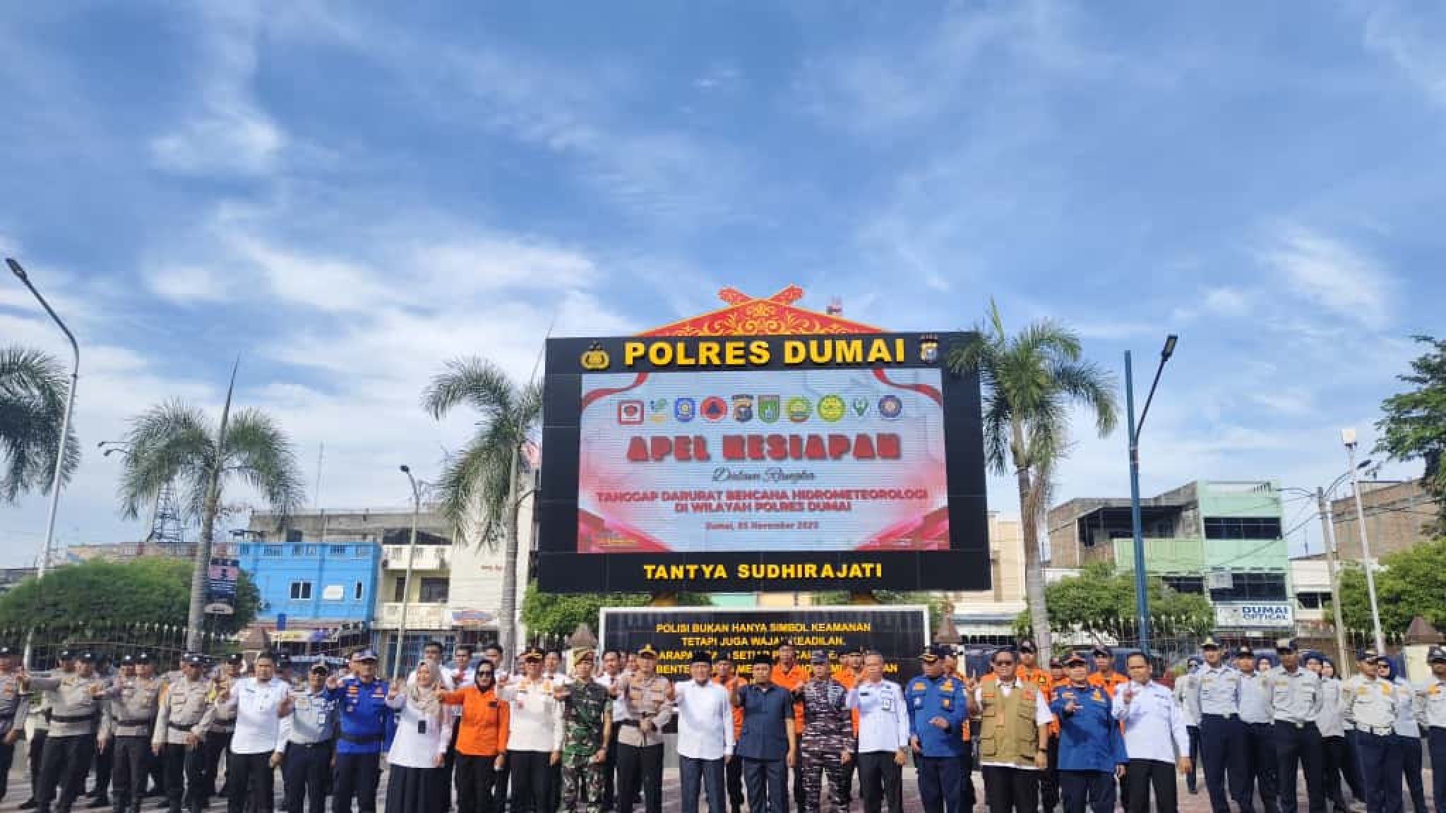 Polres Dumai Gelar Apel Kesiapan Tanggap Darurat Bencana Hidrometeorologi