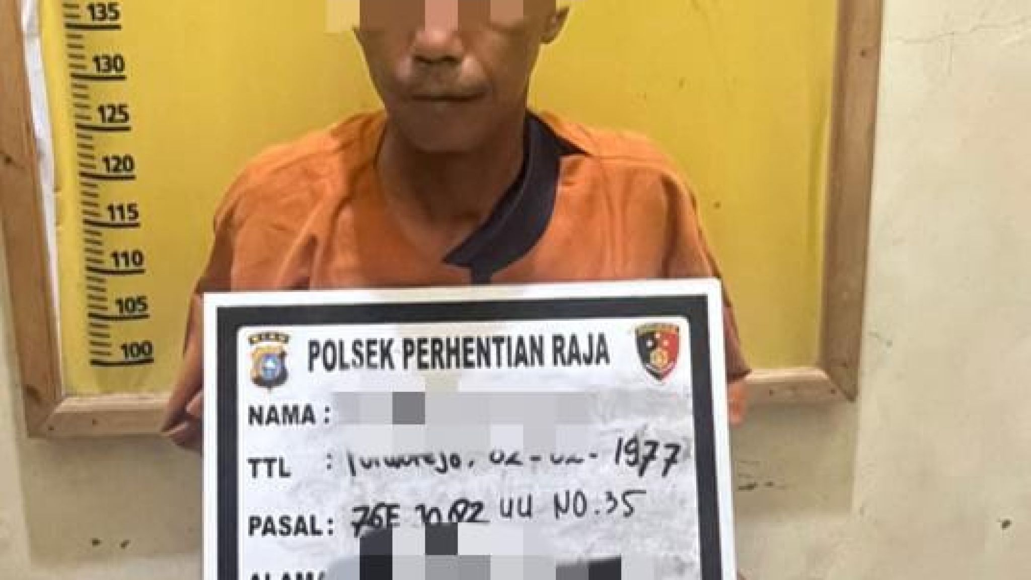 Polsek Perhentian Raja Tangkap Pelaku Pencabulan Pada Dua Anak Tirinya