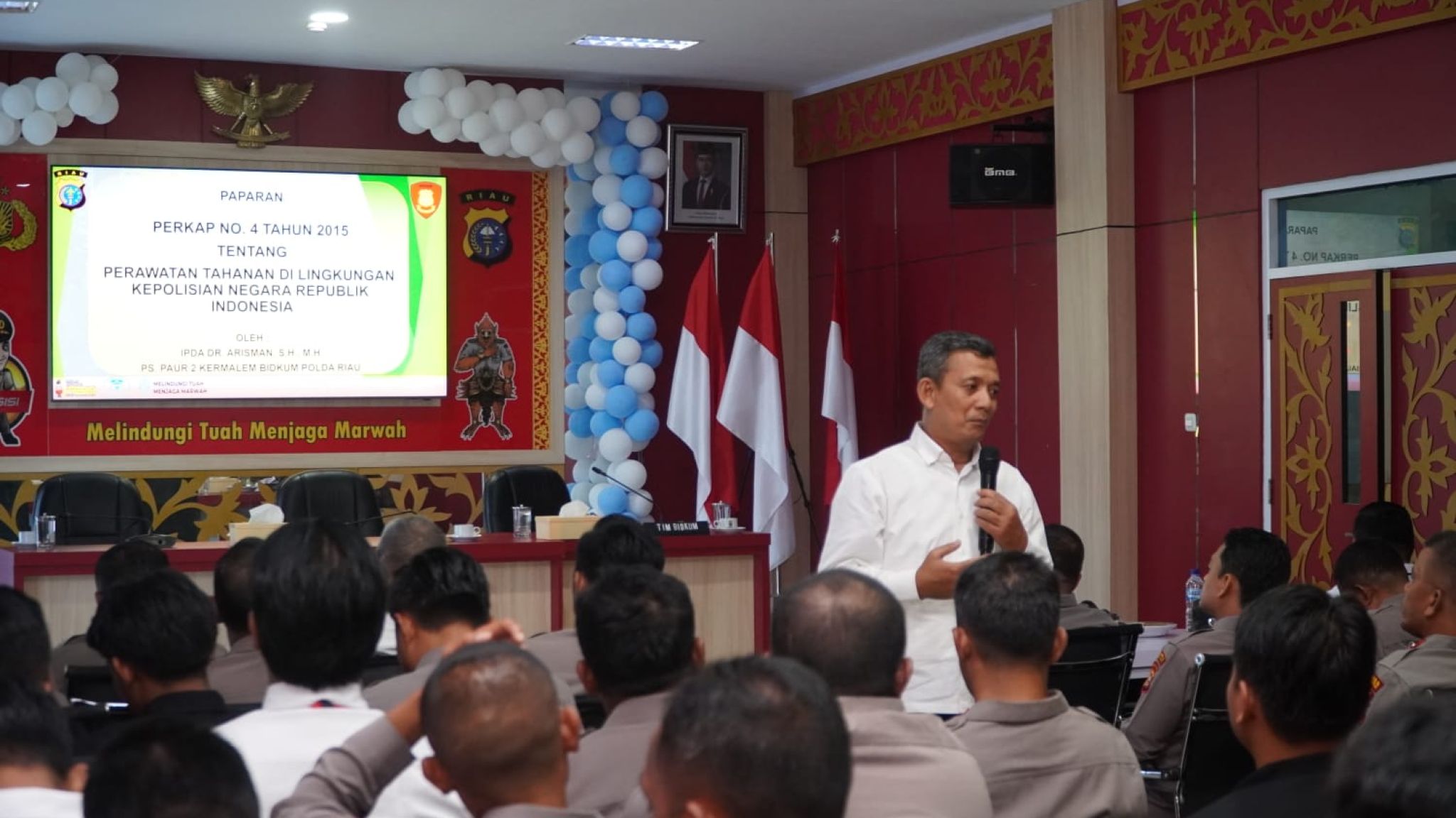 Tingkatkan Profesionalisme Personel, Polres Rokan Hulu Terima Sosialisasi Hukum dari Bidkum Polda Riau
