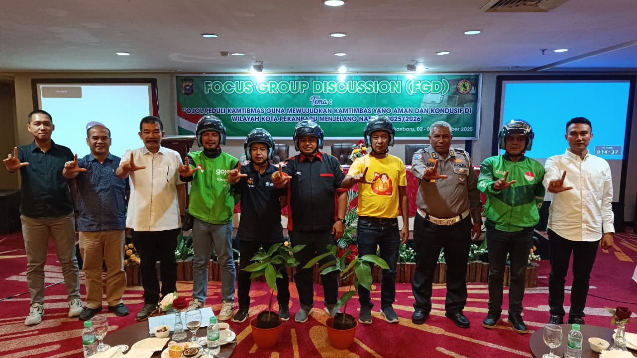 Polda Riau Libatkan Driver Ojol untuk Perkuat Keamanan dan Keselamatan Lalu Lintas Jelang Nataru