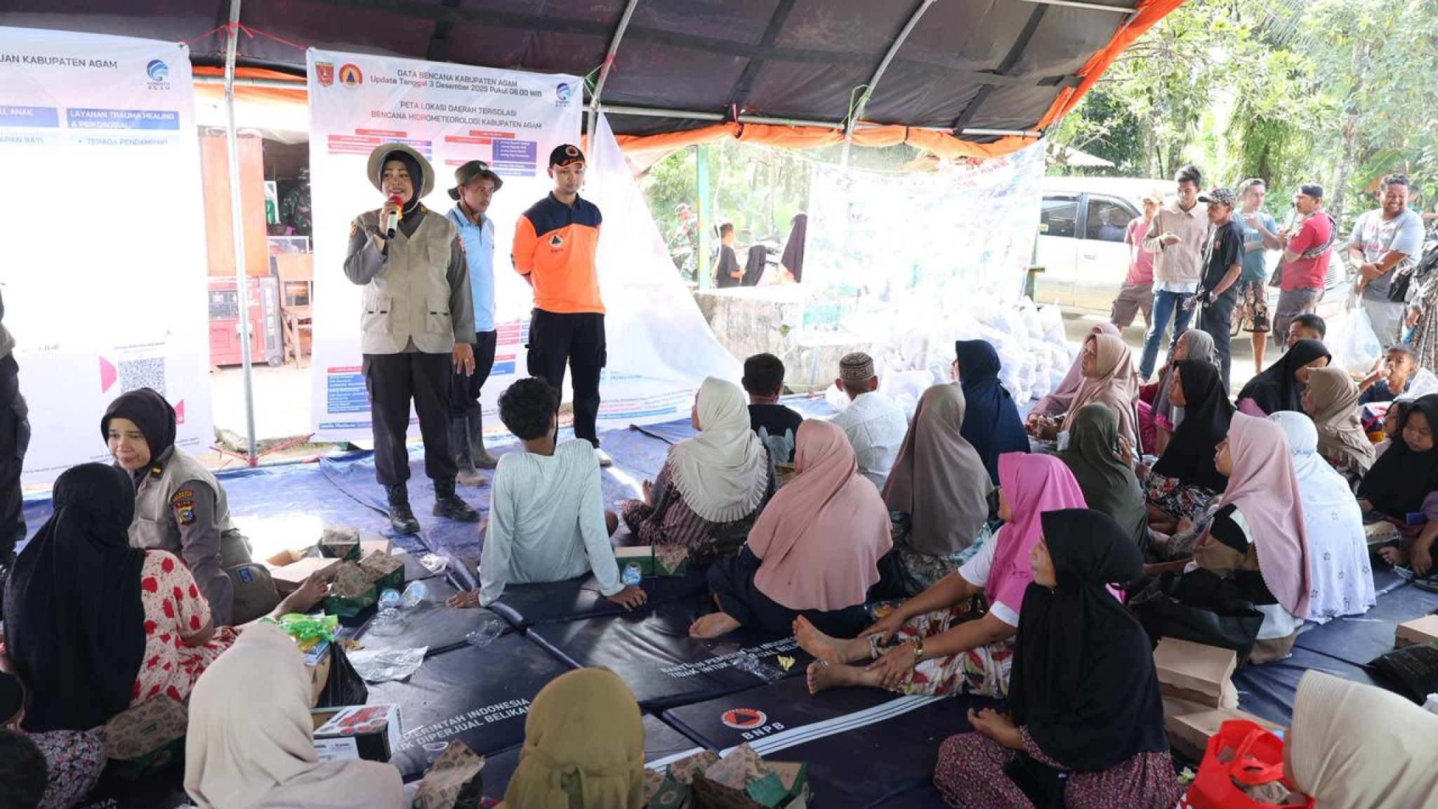 Polda Riau Gelar Trauma Healing bagi Korban Longsor di Agam