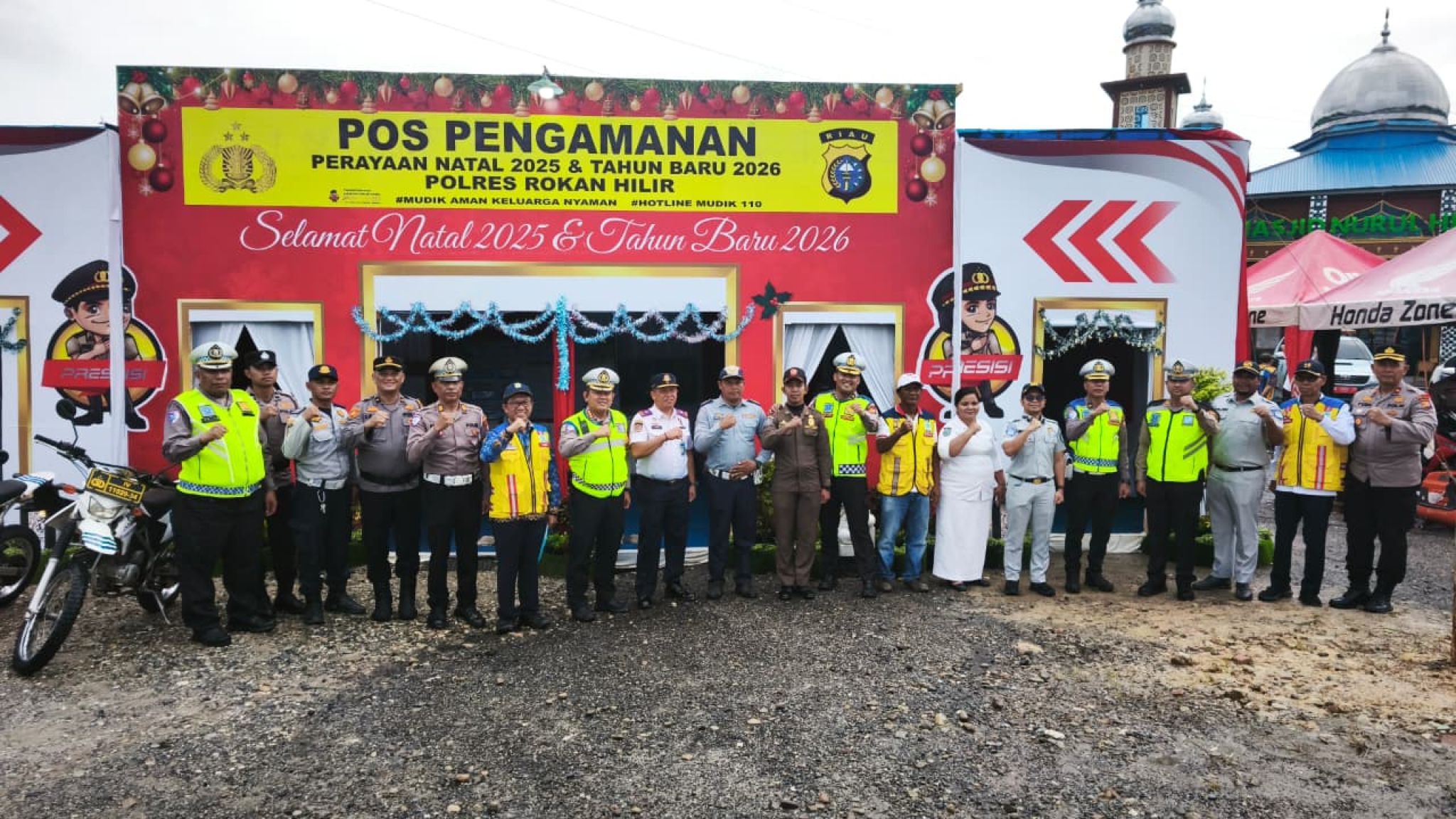 Pastikan Jalur Mudik Aman, Dirlantas Polda Riau Tinjau Pos Ops Lilin LK-2025 di Rohil dan Dumai